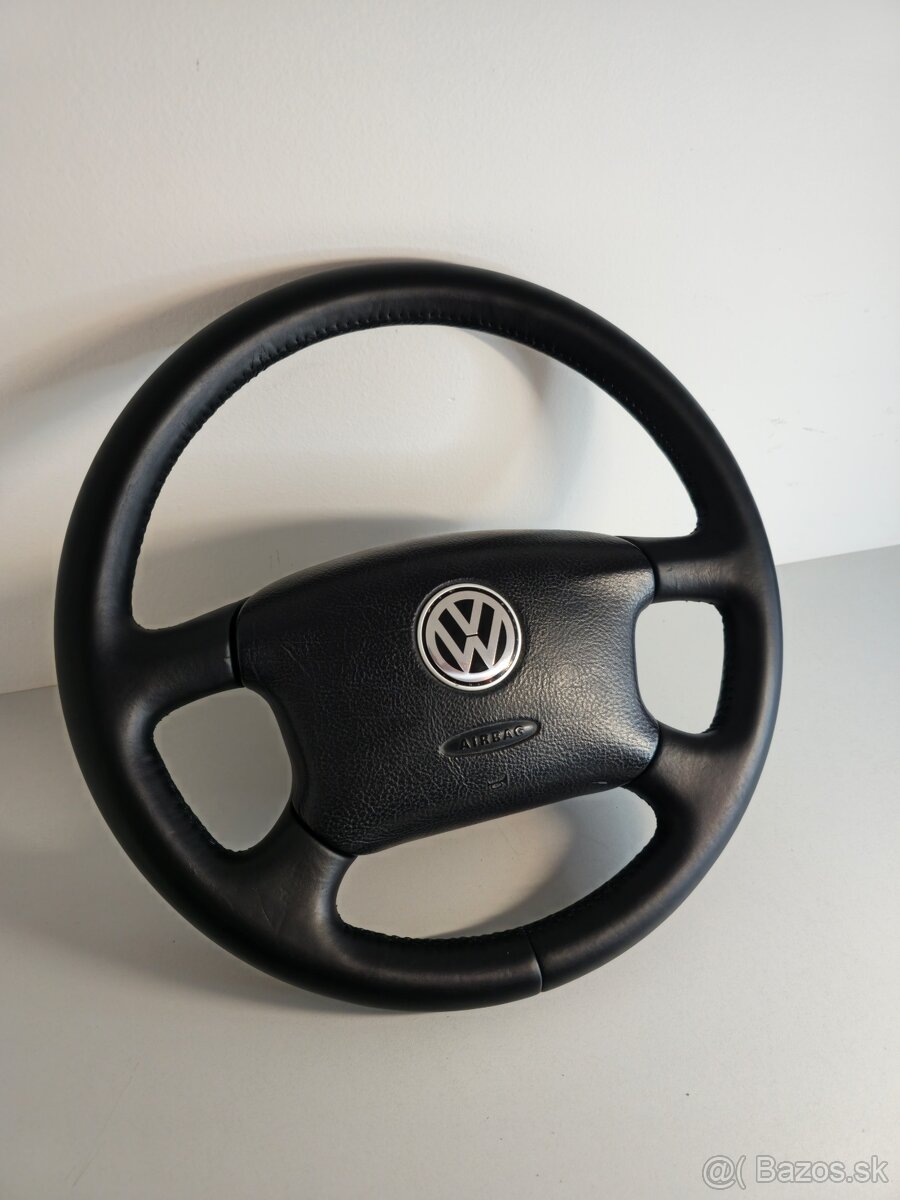 Originál VW t4 kožený volant Caravelle Multivan Transporter - 3