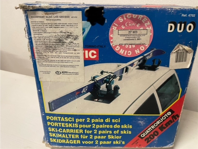 Predám magnetický nosič lyží GEV DUO - 3