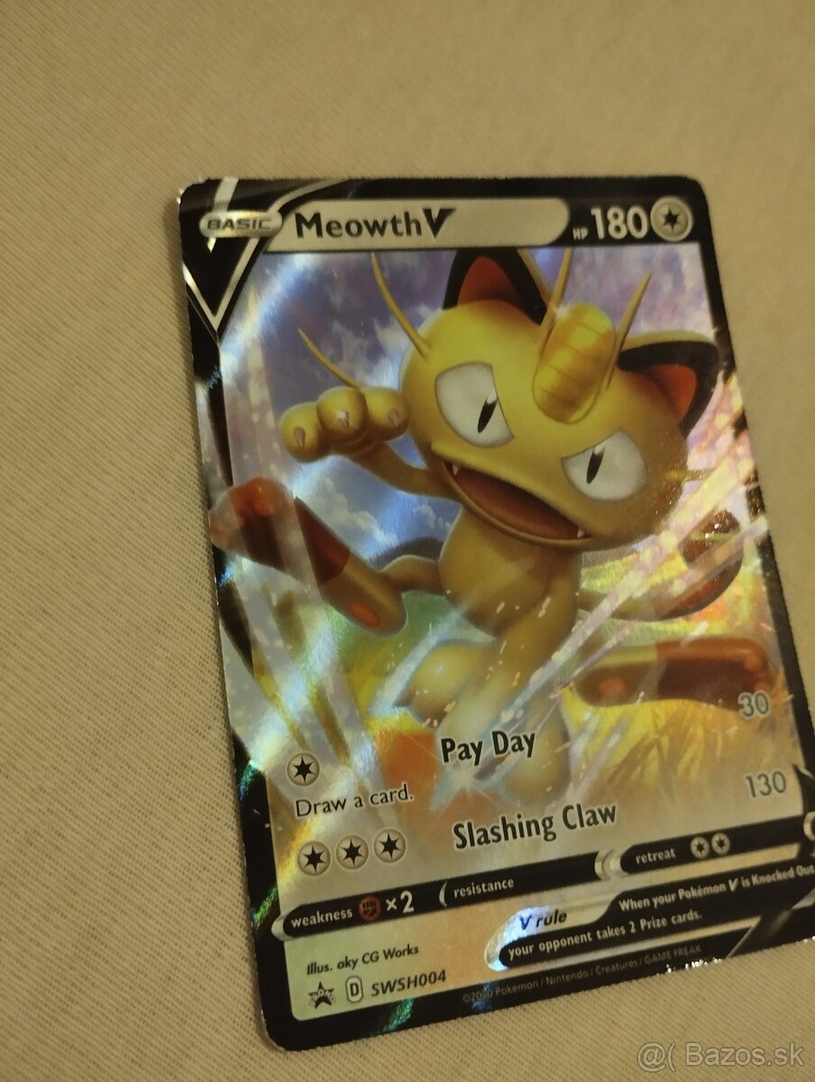 Pokémon karta- Meowth - 3