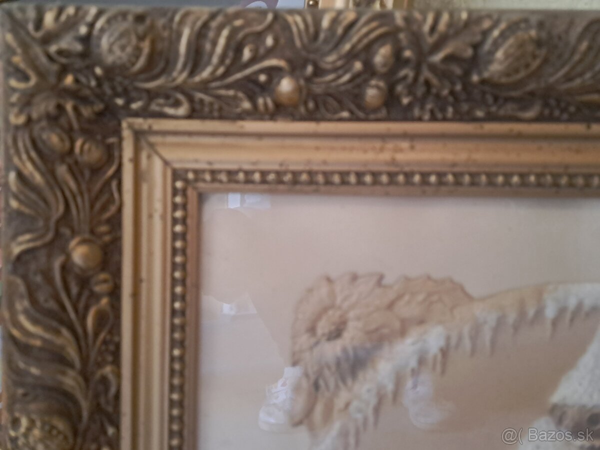 Predám obraz zarámovaný 58x46 cm - 3