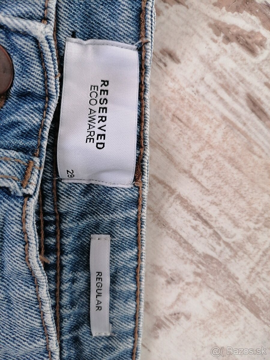 Denim kraťasy Reserved modré - 3