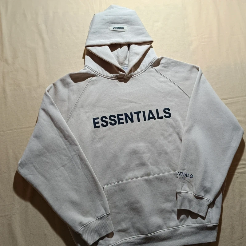 Essentials Fear of God baggy béžová mikina s kapucňou XL - 3