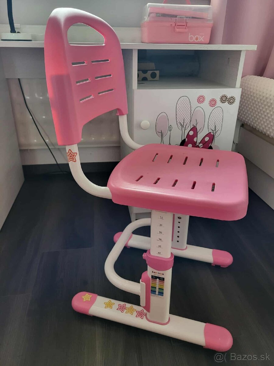 Detská postel s pisacim stolíkom a stoličkou - 3