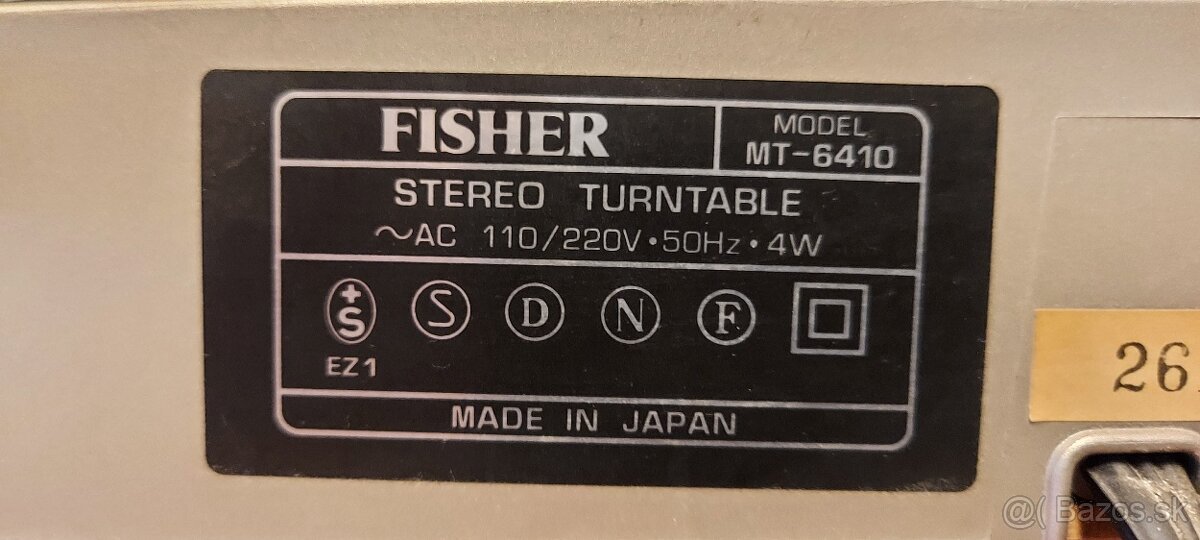 Predám gramo Fisher a Sony - 3