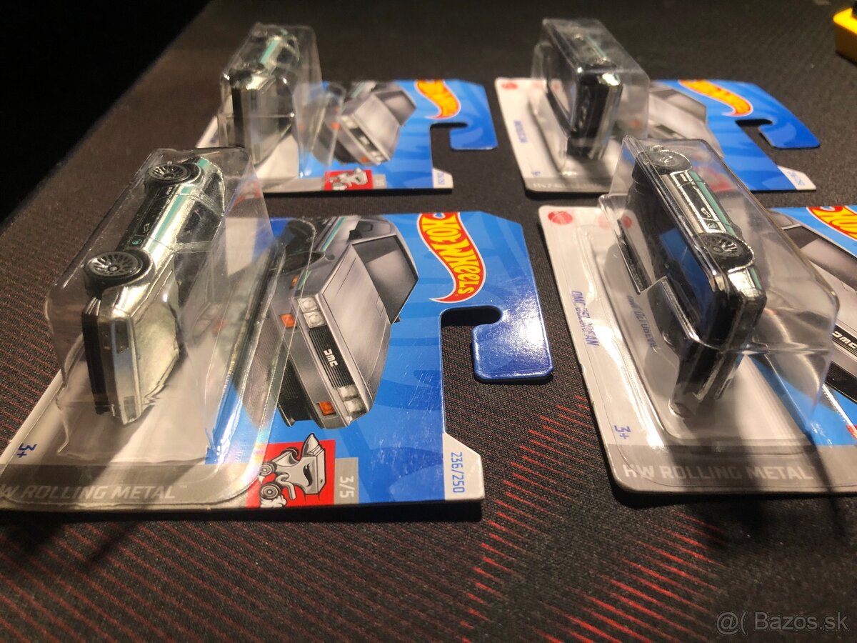 Hot Wheels DMC Delorian Treasure Hunt 4 kusy - 3