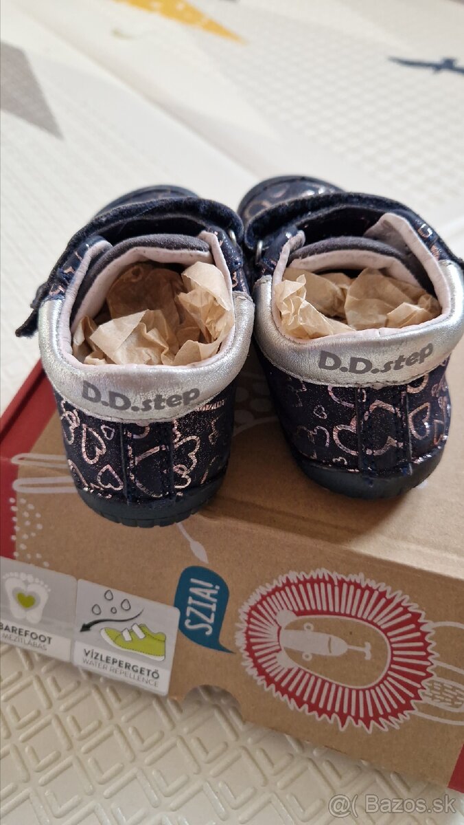 Celoročné kožené topánky D.D.step - 3