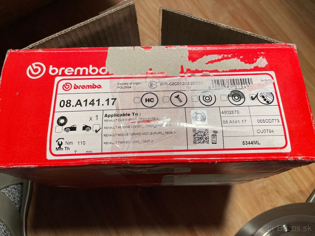 Nový brzdový kotúč Brembo 08.A141.17 - 3
