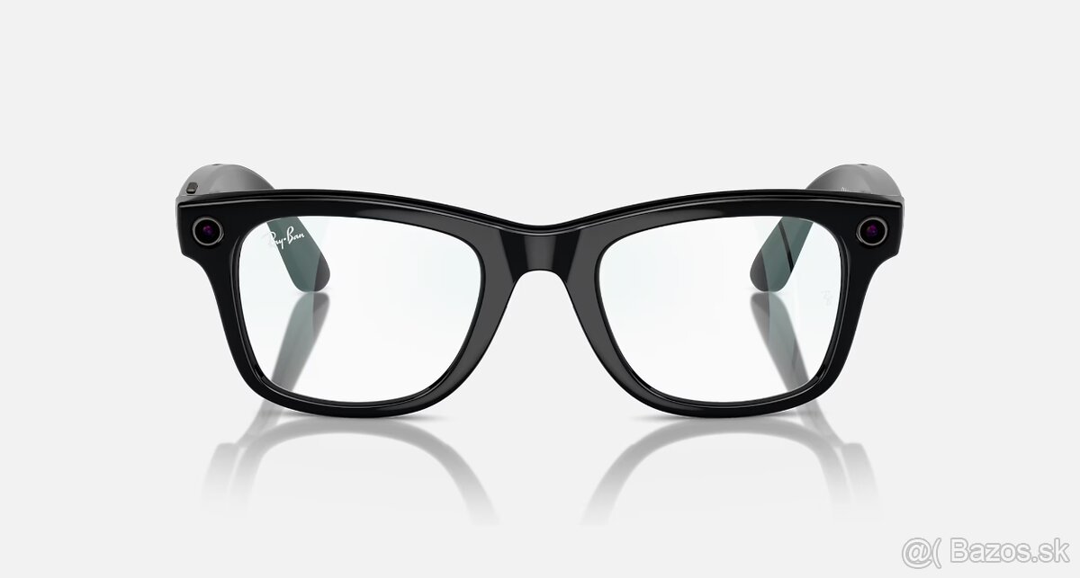 Ray-Ban Meta Wayfarer, Lesklá čierna / Číre, Štandardné - 3