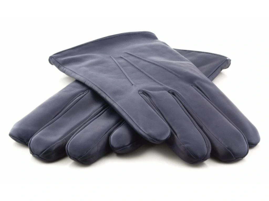 Pánske kožené rukavice čierne na zimu - 3