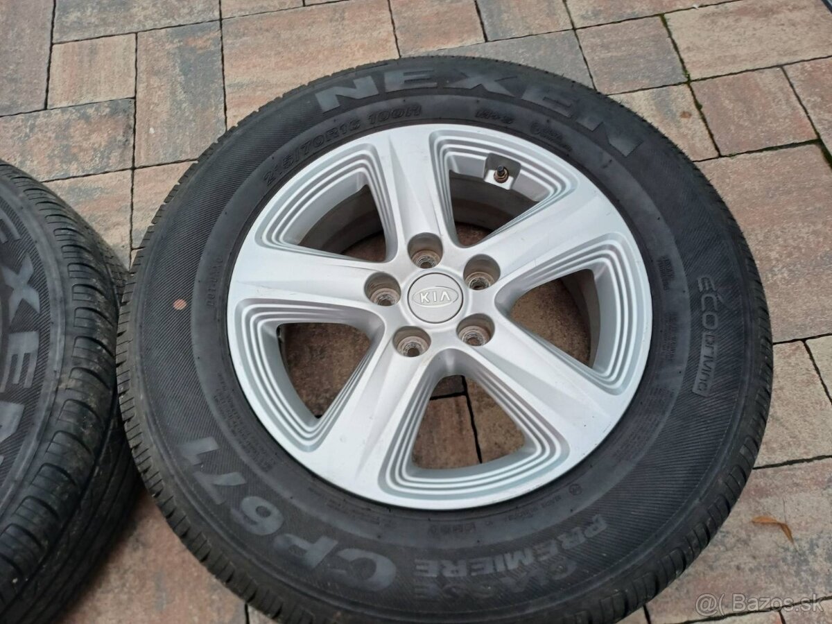 Orig.hliníkové disky Kia/Hyundai R16, 5x114,3 - 3