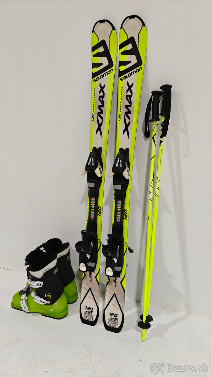 LYŽE SALOMON XMAX 120CM + LYŽIARKY SALOMON 37,5EUR - 3