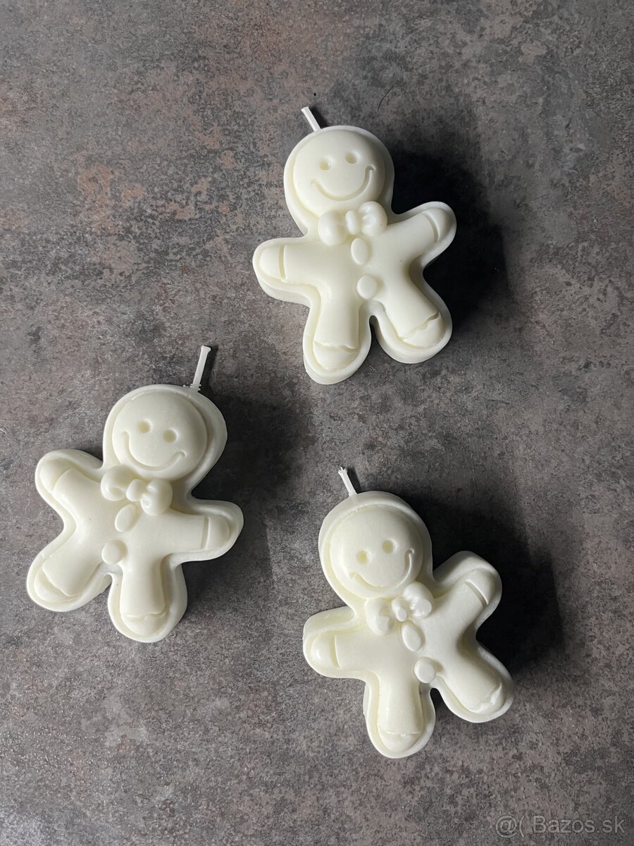 Vianocny pernik sviecka z prirodneho sojoveho vosku - 3