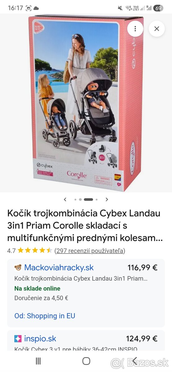 Cybex landau corollle kocik pre dievcatka - 3