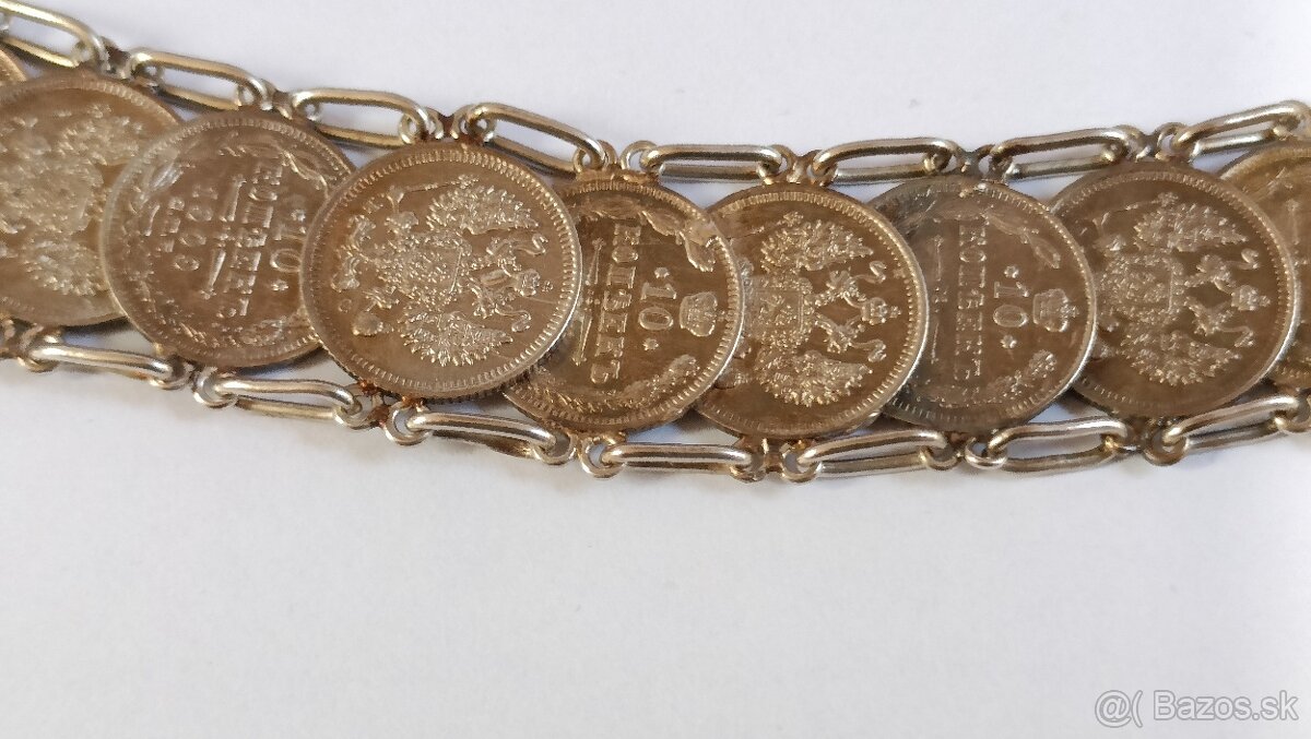 Strieborny Šatlen mince kopejky - 3