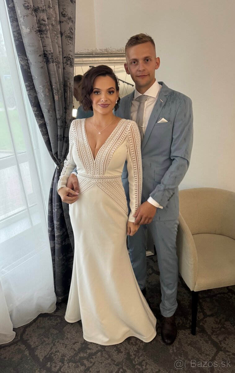 Elegantné svadobné šaty - 3