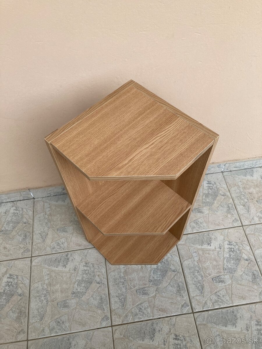 Predám rohové pličky vo vzore dub. - 3