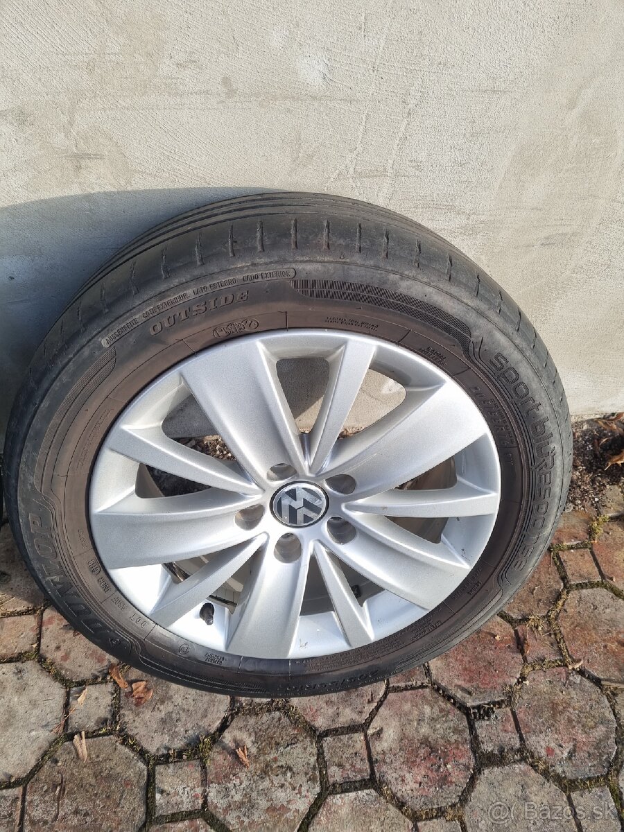 Elektróny VW 5x112 R16 7N0601025A ET43 - 3