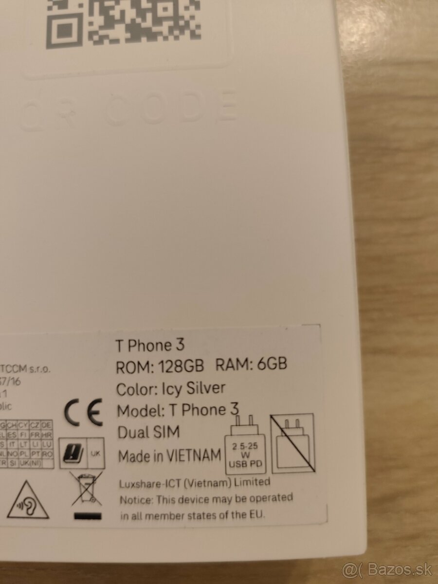 T PHONE 3 128GB Icy Silver NOVÝ NEROZBALENÝ - 3