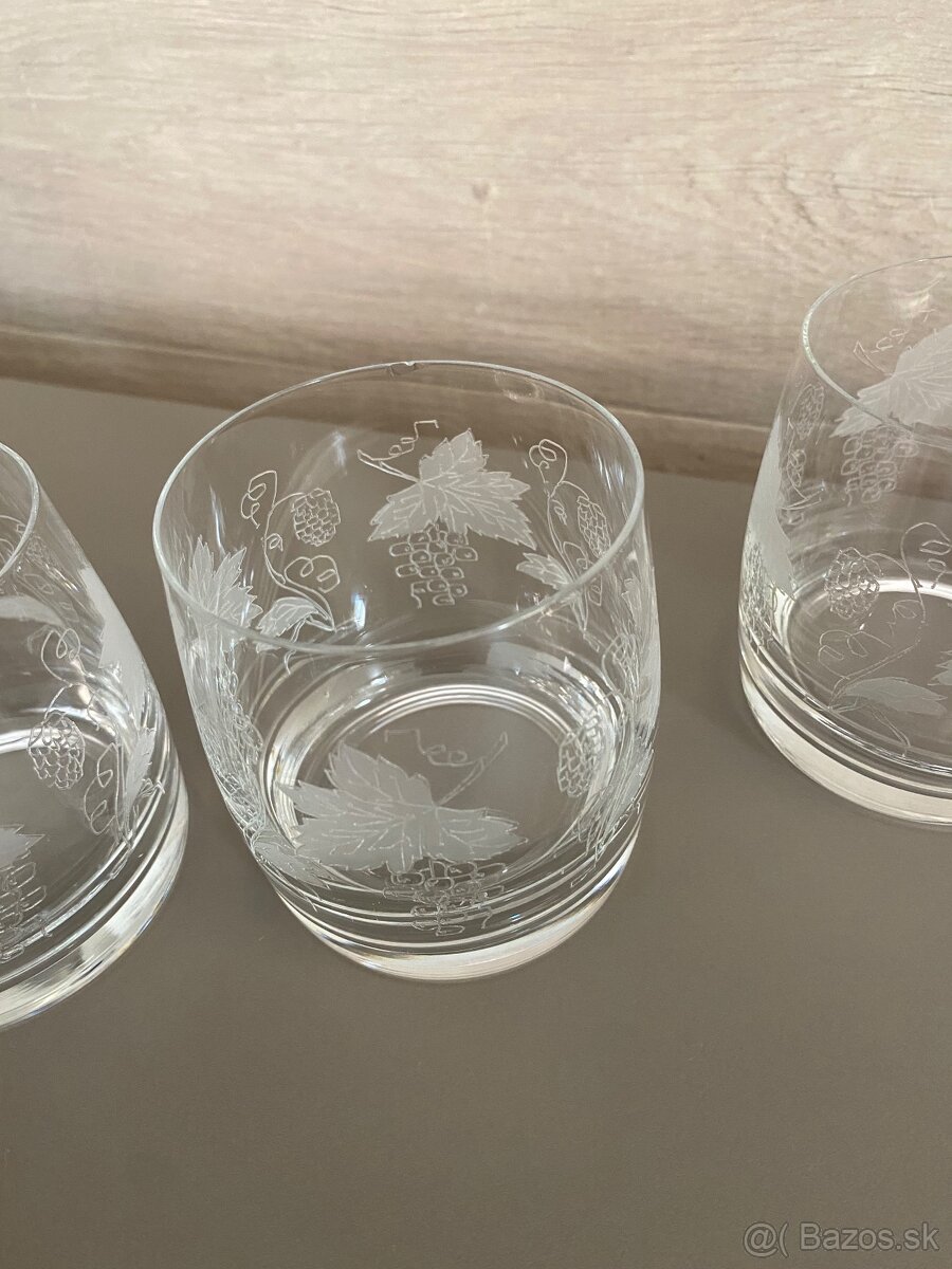 Predám poháre na whisky/ koňak- 5 ks - 3