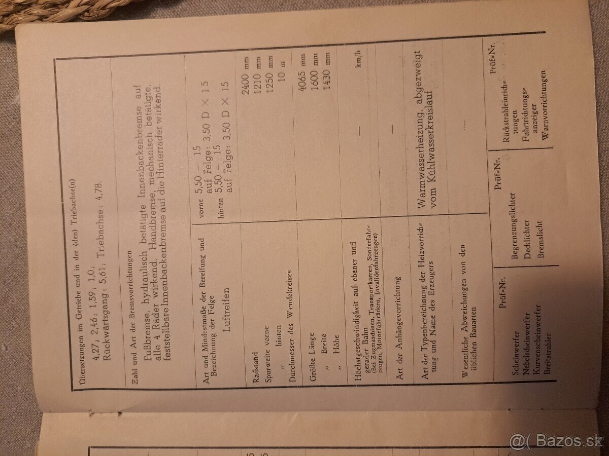 Papiere na ŠKODA 440 Spartak - 3