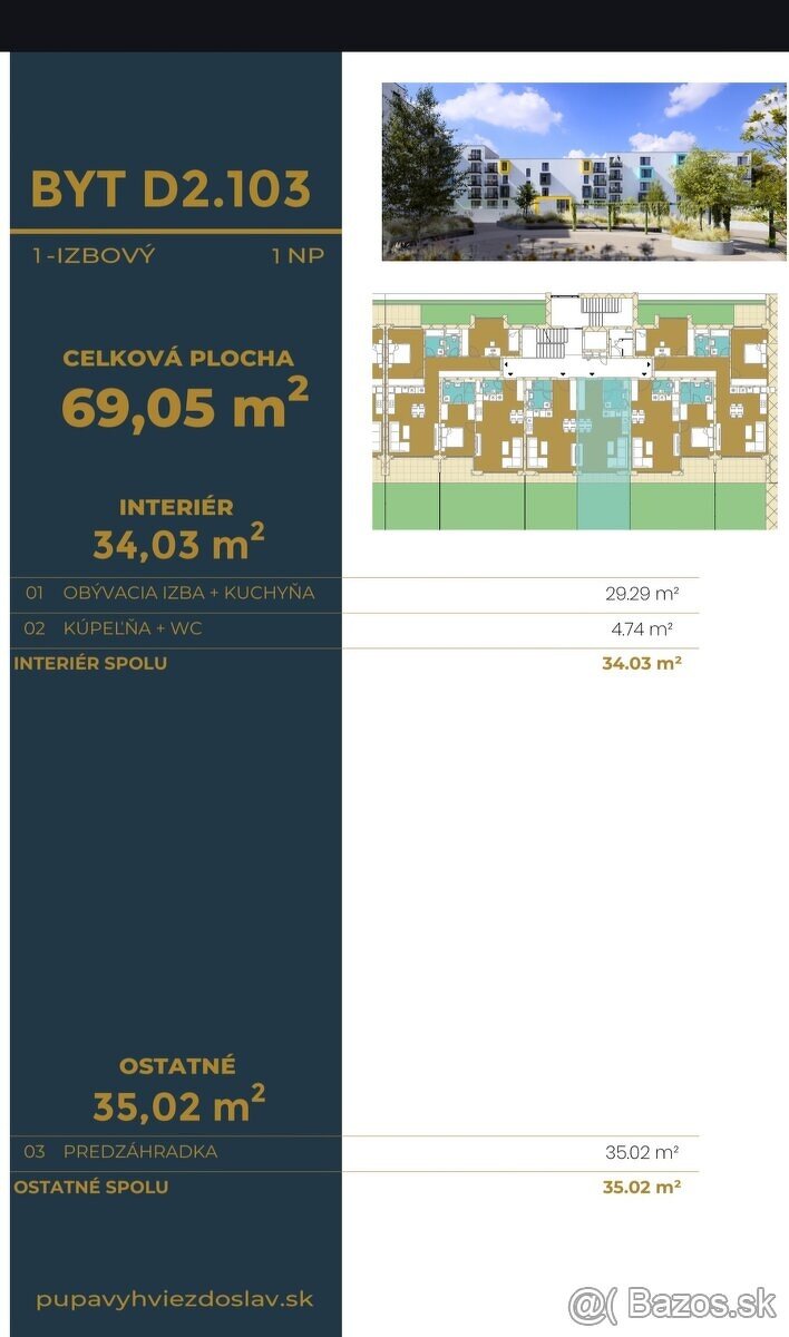 1-izbový byt so súkromnou záhradou - 3