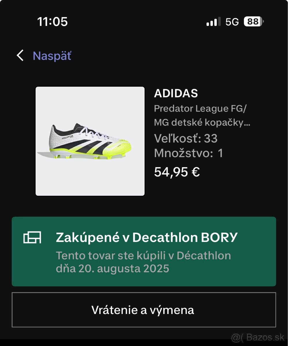 Detske kopacky velkost 33 Adidas predator - 3