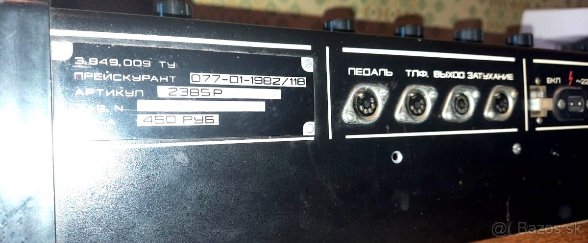 FAEMI–1M - sovietsky analógový syntetizér - 3