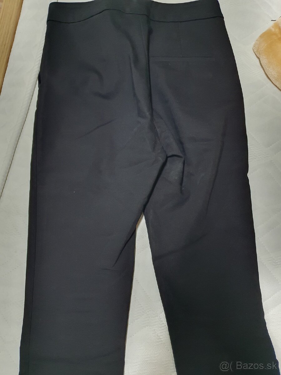 Čierne elegantné nohavice - 3