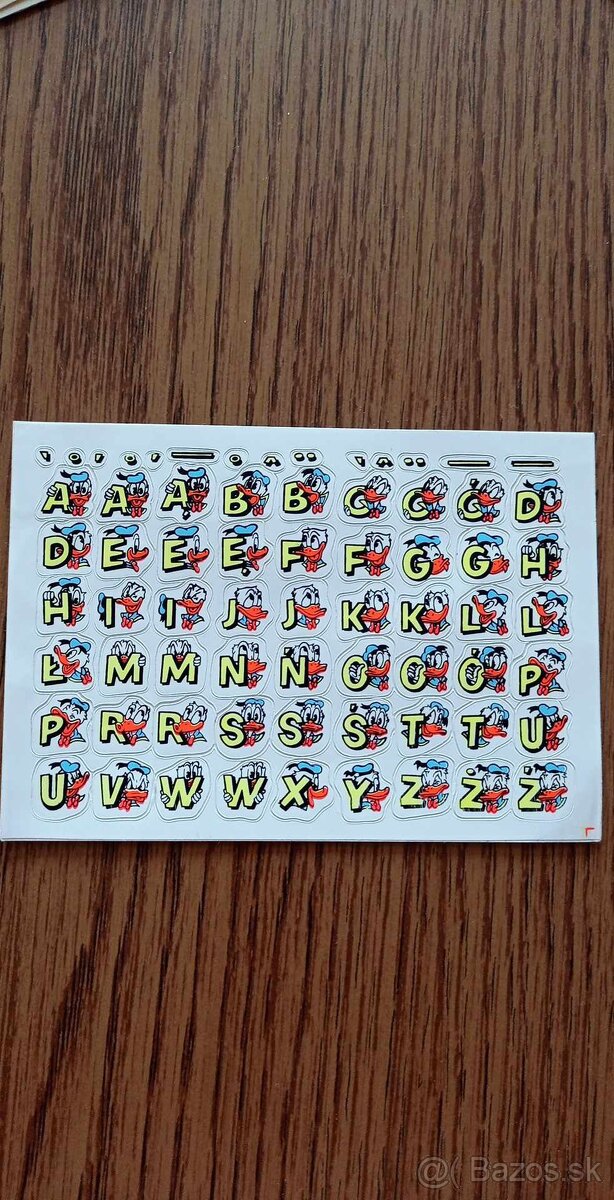 Retro samolepky šmoulové, šmolkovia, smurfs písmenka - 3