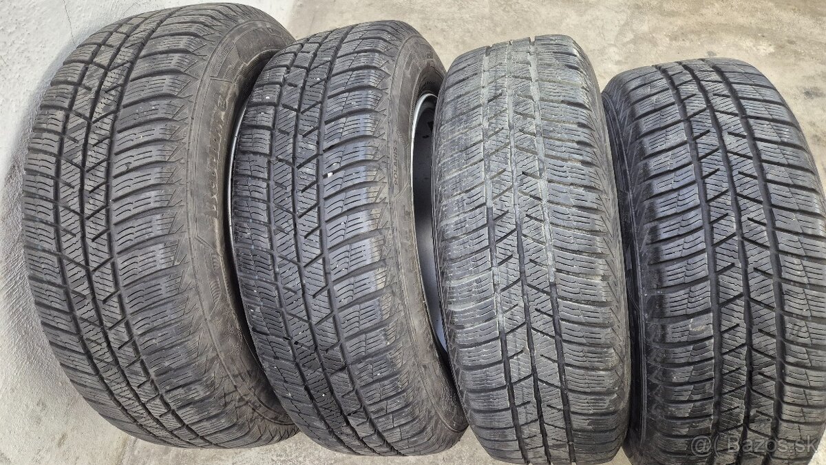 Elektróny originál Škoda 5x112r15, obuté zimné 195/65/15 - 3