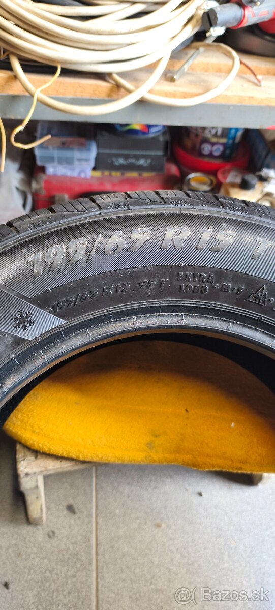 Predám zimné gumy 195/65/15 matador - 3