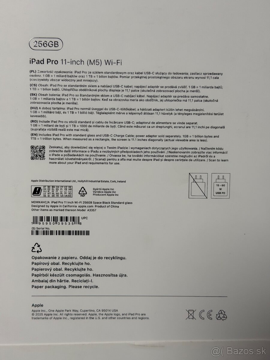 NOVÝ Apple iPad Pro 11" M5 + fólia PaperLike + obaly - 3