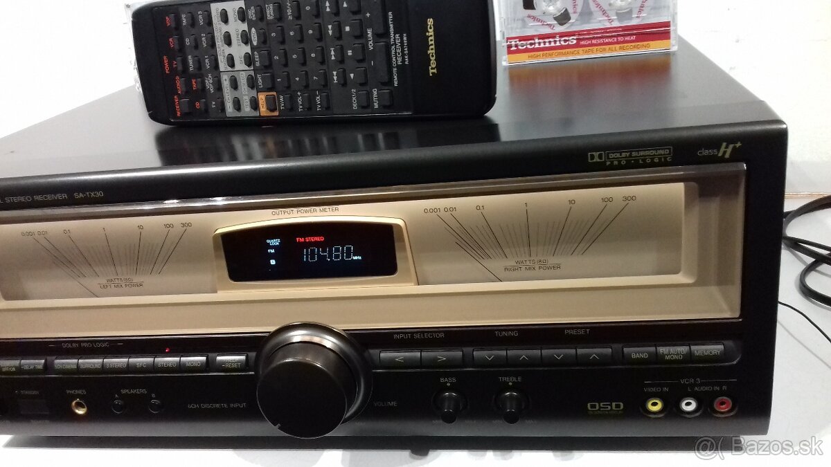 280W zosilnovac+tuner= Receiver TECHNICS SA-TX30 JAPAN, AR09 - 3