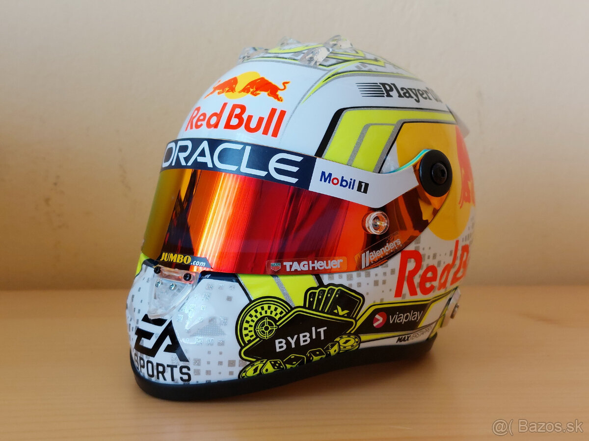 Max Verstappen 2023 Red Bull VC Las Vegas F1 prilba 1:2 - 3