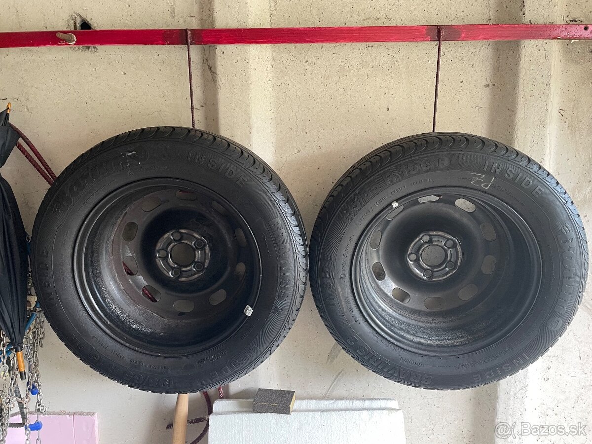Letne pneu 195/65 r15 na plech. diskoch (Octavia) - 3