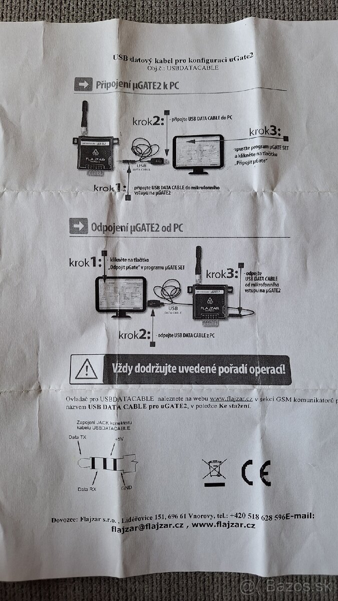 GSM Komunikátor FLAJZAR μGATE 2 (microGATE2) - 3