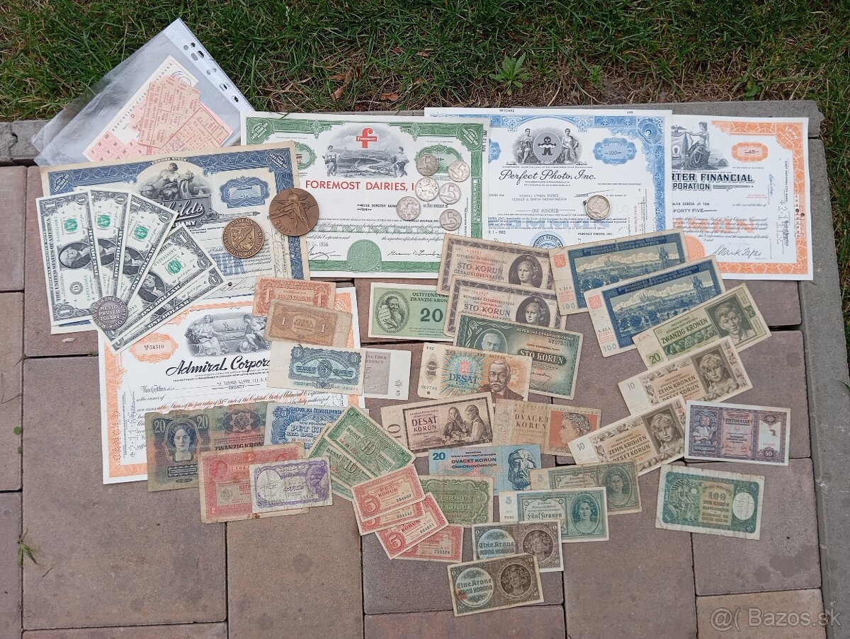 Veľká sada: bankovky, Staré peniaze. - 3