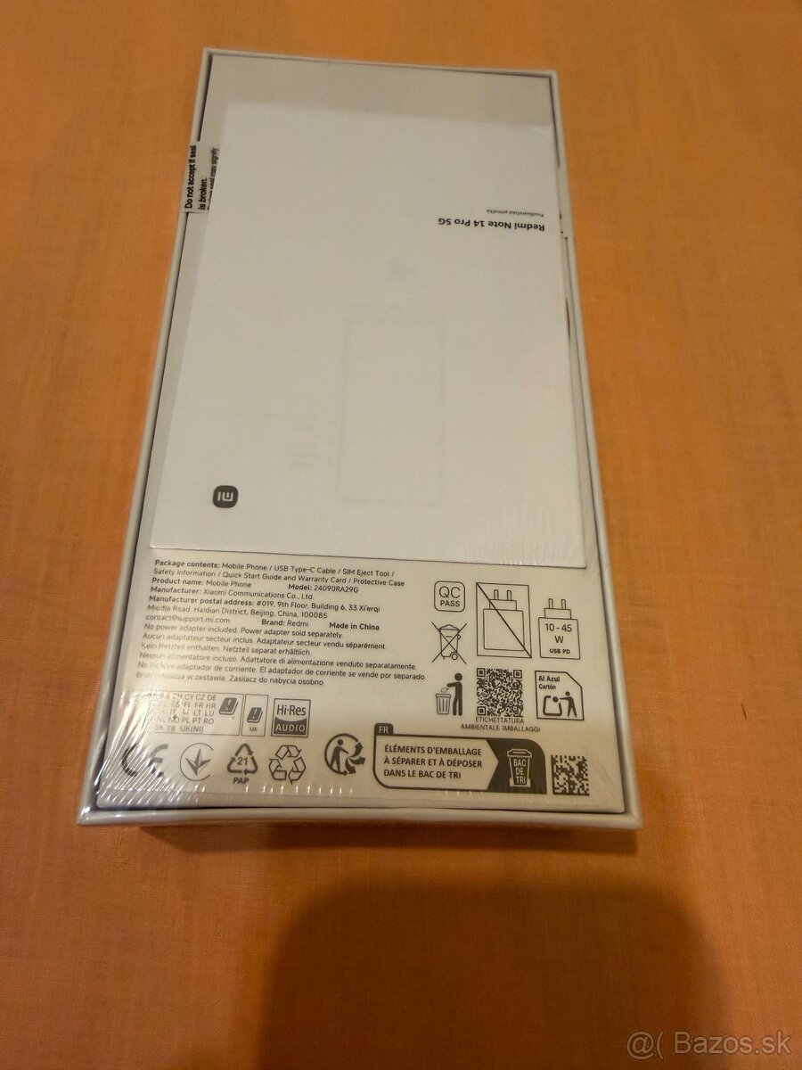 Predam Xiaomi REDMI NOTE 14 Pro 5G 8GB RAM 256GB ROM Black. - 3