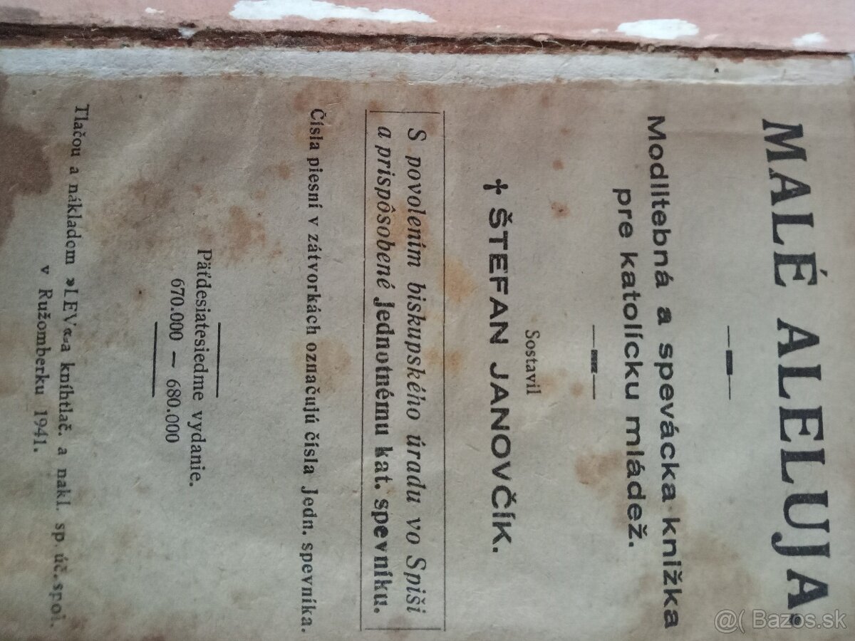 Staré modlitebné knižky - 3