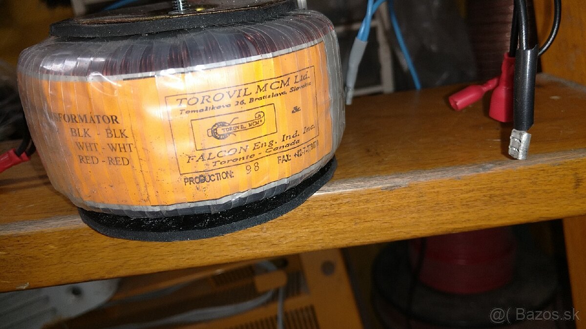 Audio a sieťový transformátor Mison, Tesla 100V/100W - 3