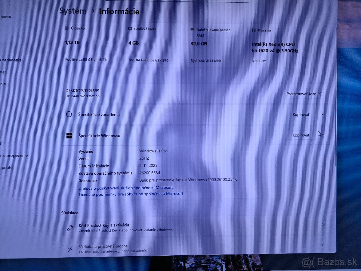 Predam pc hp Z440 cpu xeon E5 core4/8 ddr4 64gb ram - 3