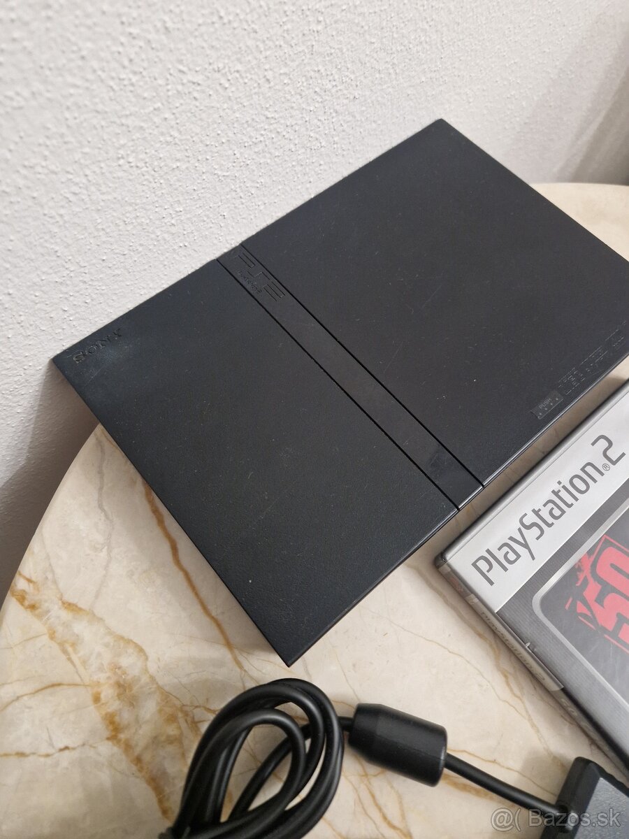 PlayStation 2 Slim herná konzola čierna + hra - 3
