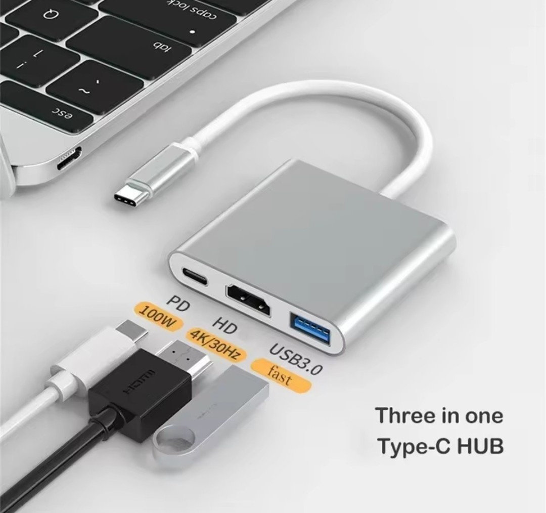 3v1 adapter z USB-C na HDMI - 3