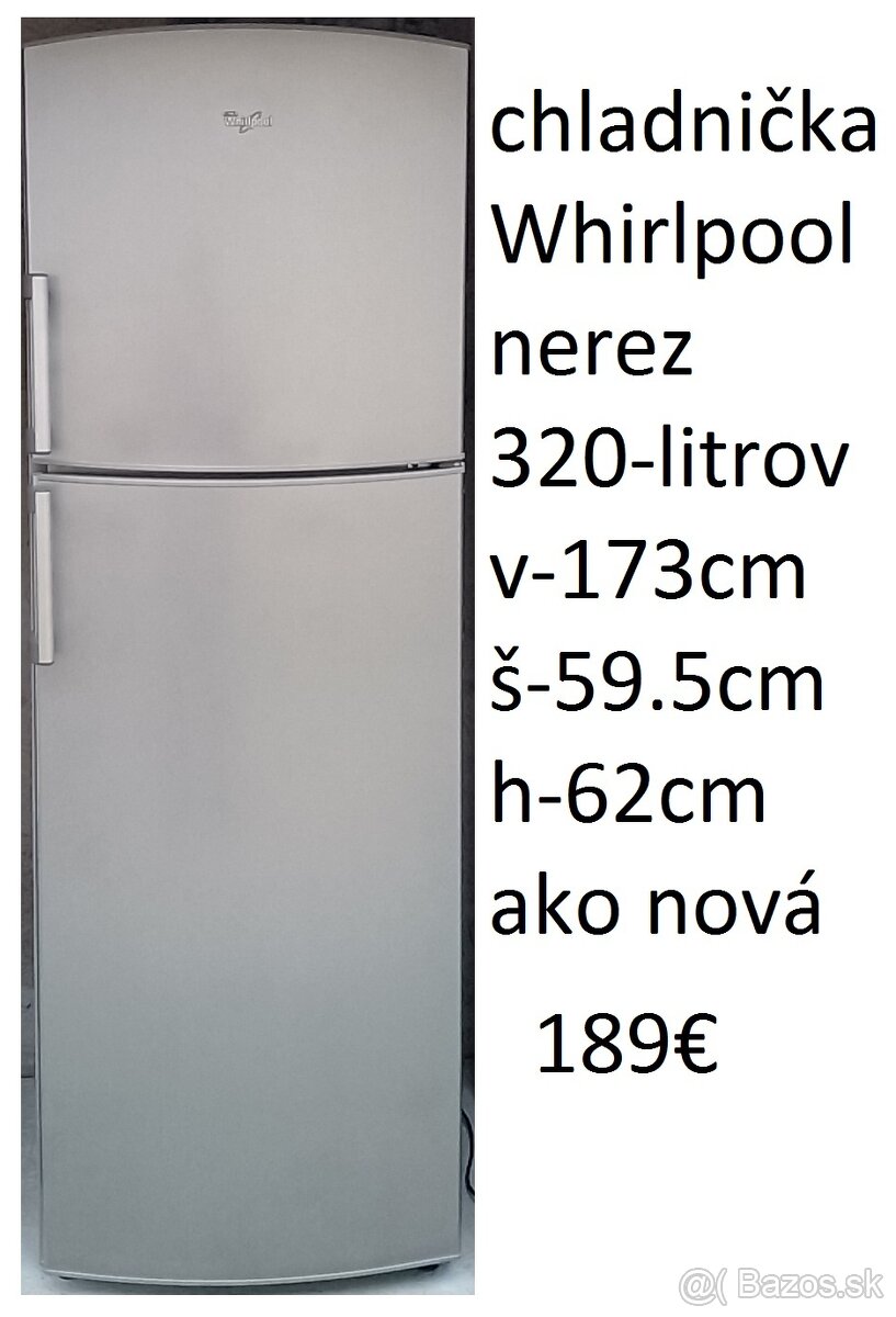 predám chladničku s mrazničkou-nerez aj bielu - 3