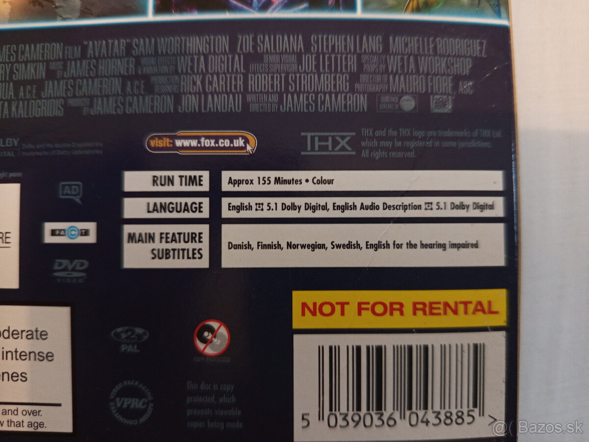 predám DVD Avatar - 3