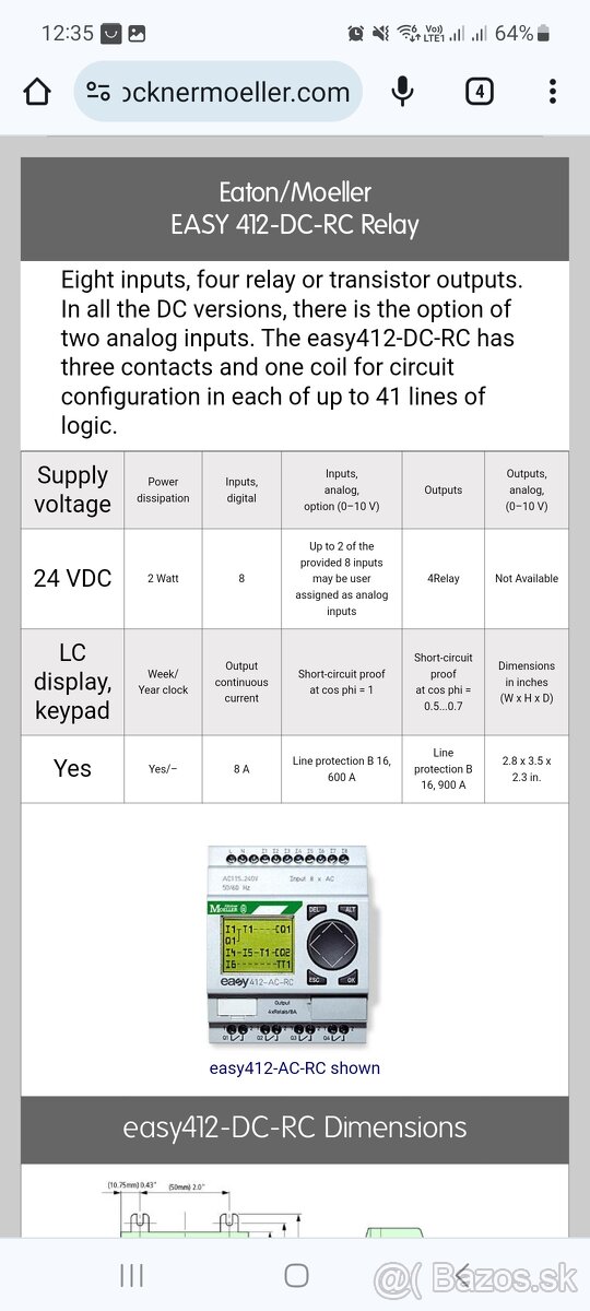PLC moeller easy 412-dc-rc - 3