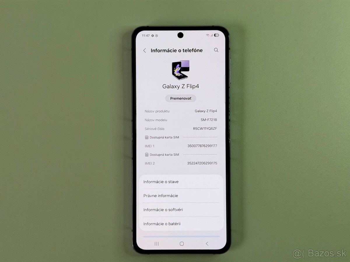 PREDAM/ VYMENIM SAMSUNG ZFLIP 4 128GB + OBAL/ TOP STAV - 3