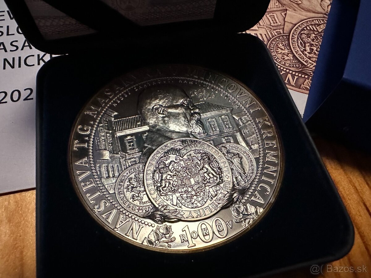 Strieborná medaila 100. výročie návštevy T.G. Masaryka - 3