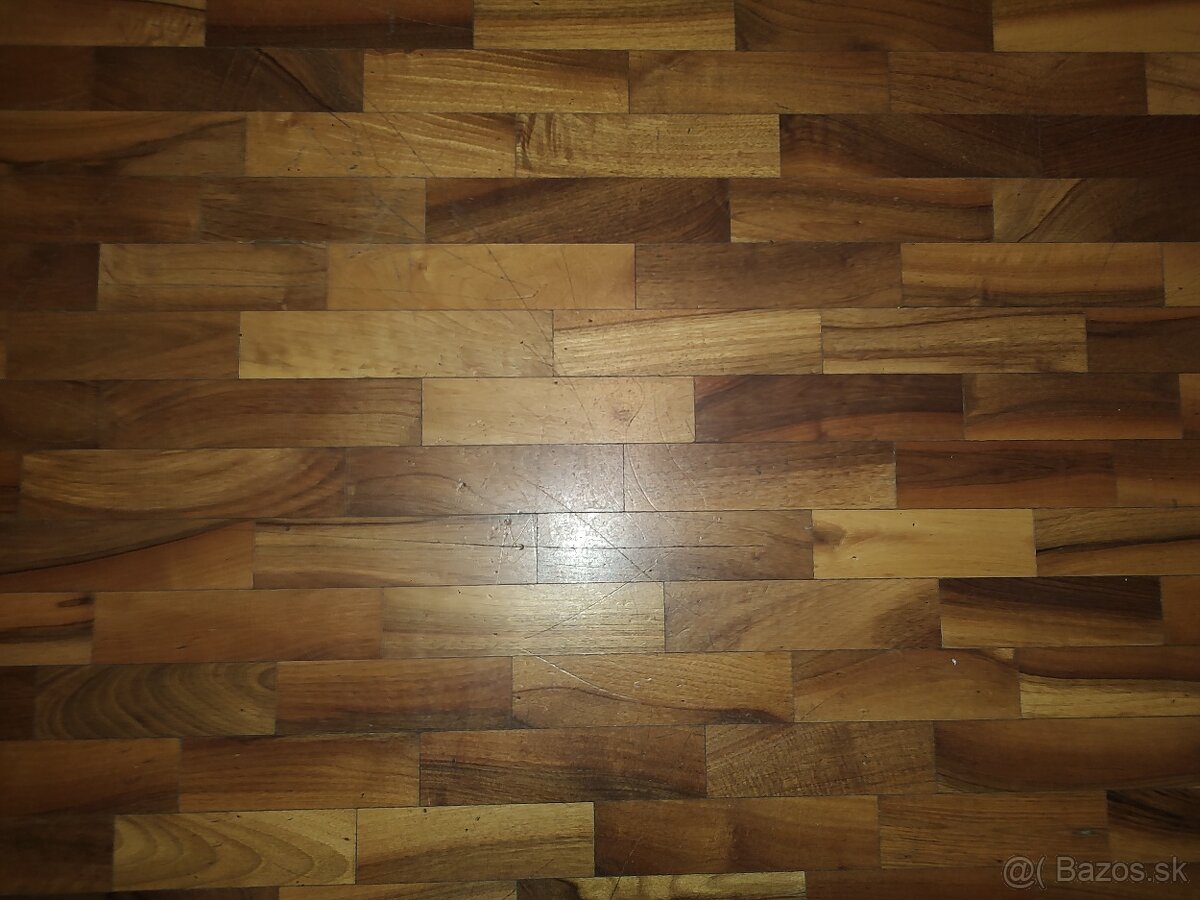 Predám orechové drevené parkety nové - 3