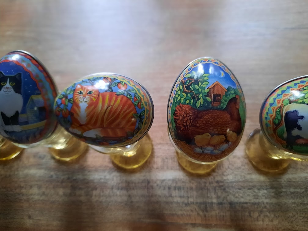 VEĽKONOČNÉ VAJÍČKA kovové / drevené - 3